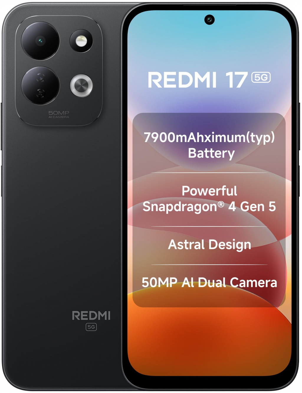 Смартфон Xiaomi Redmi 17 5G 4/128GB Black